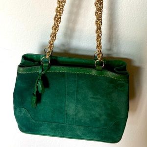 Green Coach bag